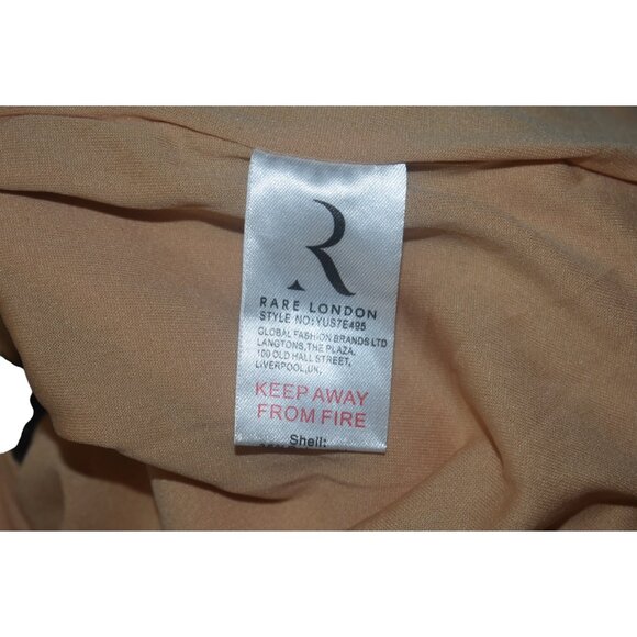 Rare London Black Stretch Lace Mini Cocktail Party Dress US 4 - Picture 5 of 7